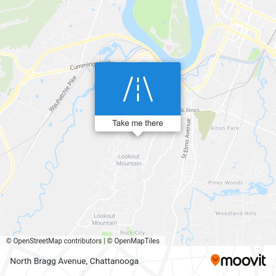 North Bragg Avenue map