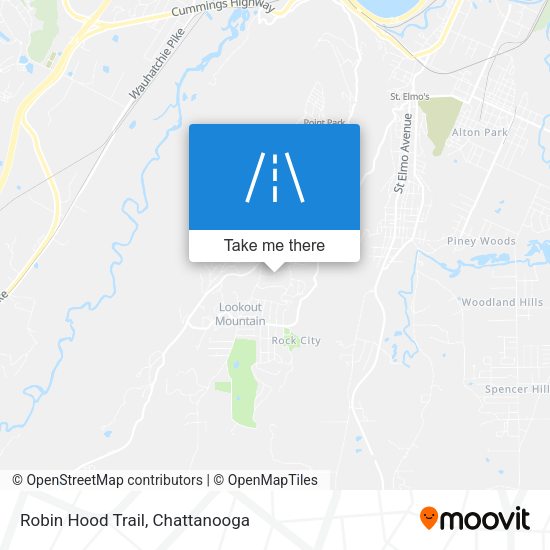 Robin Hood Trail map