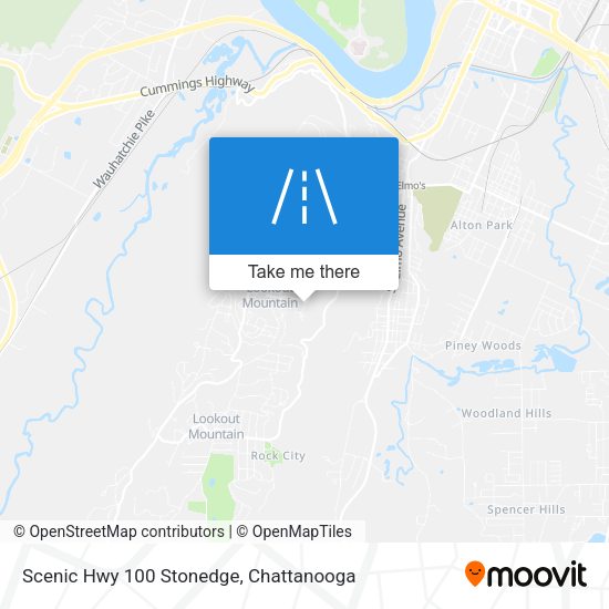 Scenic Hwy 100 Stonedge map