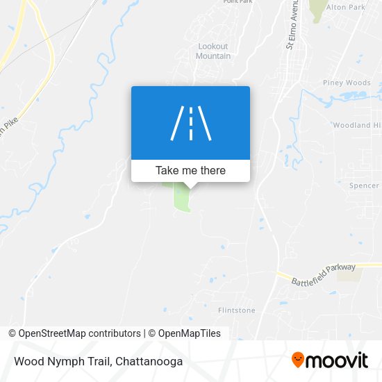 Wood Nymph Trail map