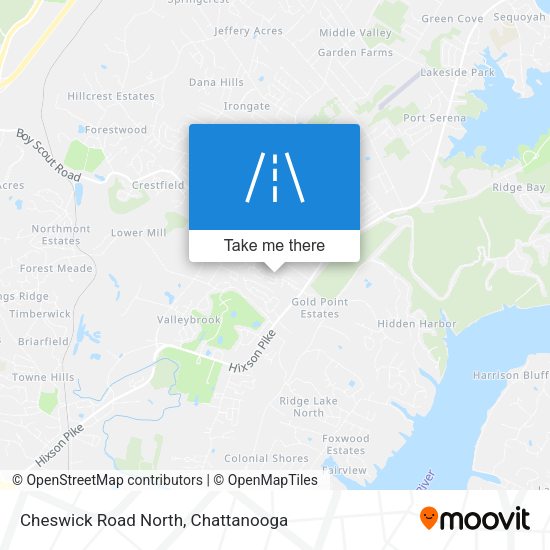 Mapa de Cheswick Road North