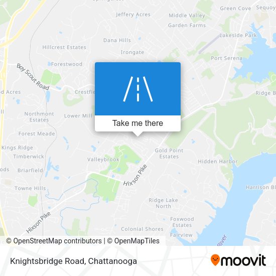 Knightsbridge Road map