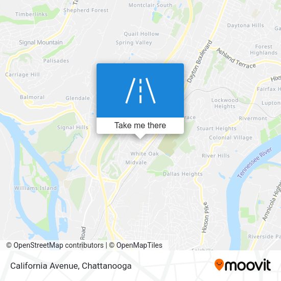 California Avenue map