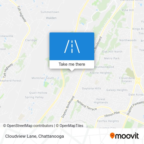 Cloudview Lane map