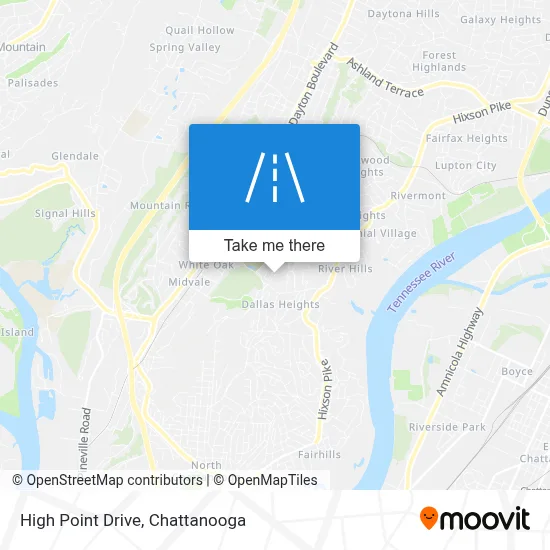 High Point Drive map