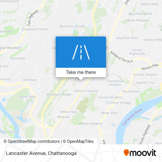 Mapa de Lancaster Avenue