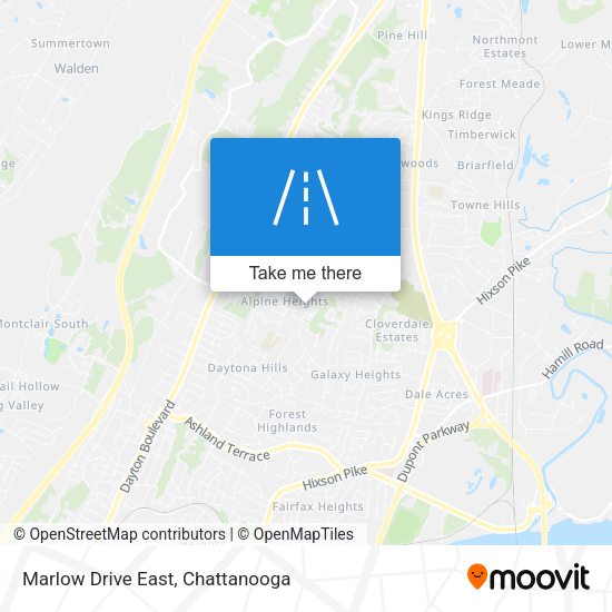 Marlow Drive East map