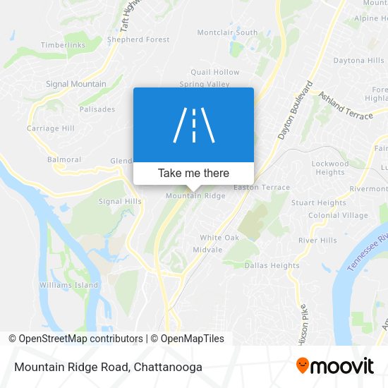 Mountain Ridge Road map