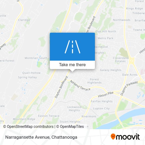 Mapa de Narragansette Avenue