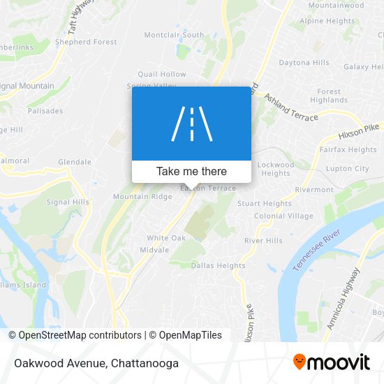 Mapa de Oakwood Avenue