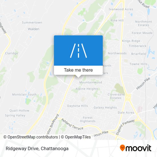 Ridgeway Drive map