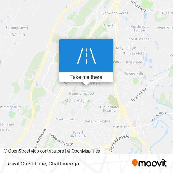 Royal Crest Lane map
