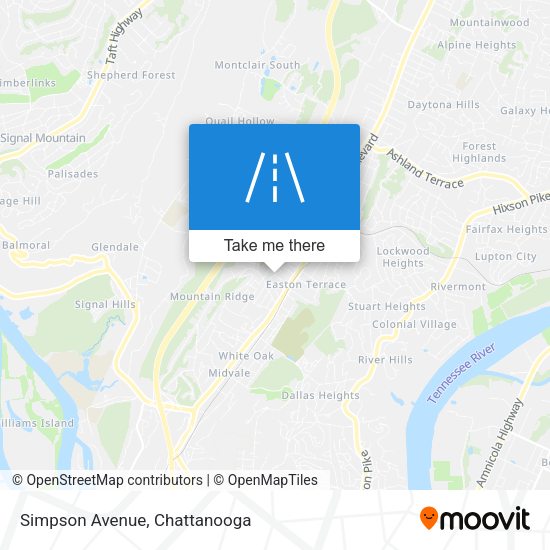 Mapa de Simpson Avenue