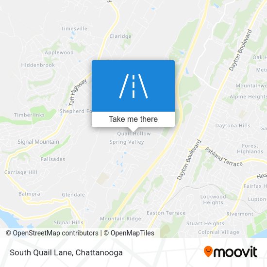 South Quail Lane map