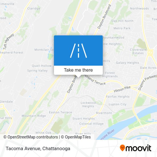 Mapa de Tacoma Avenue