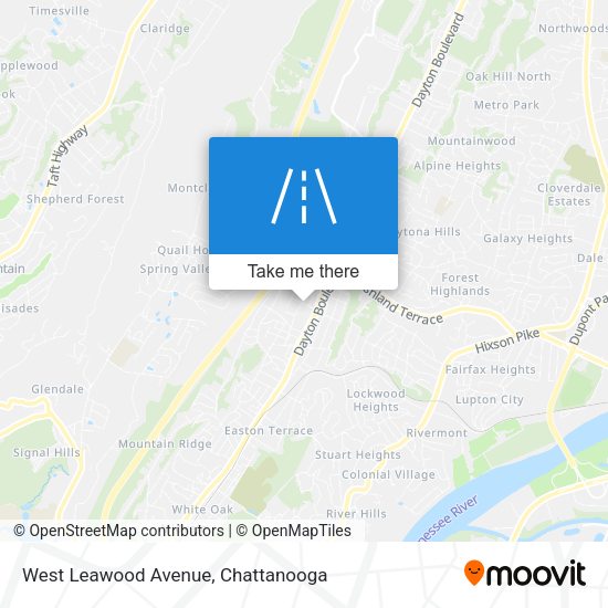 Mapa de West Leawood Avenue