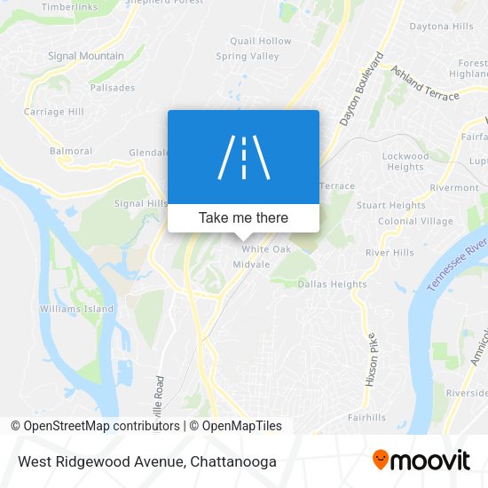 West Ridgewood Avenue map