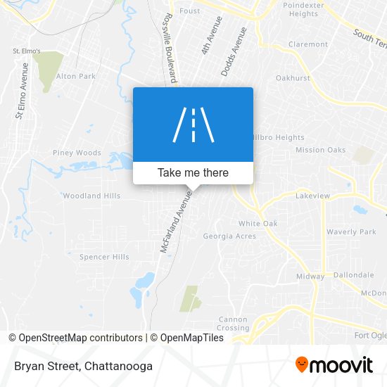 Mapa de Bryan Street