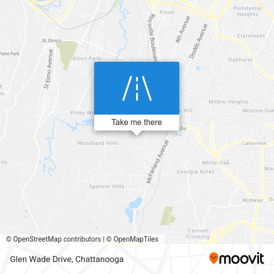 Glen Wade Drive map