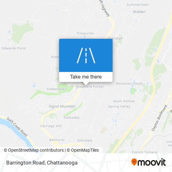 Barrington Road map