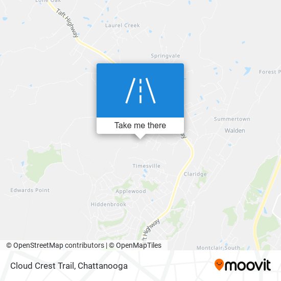 Mapa de Cloud Crest Trail