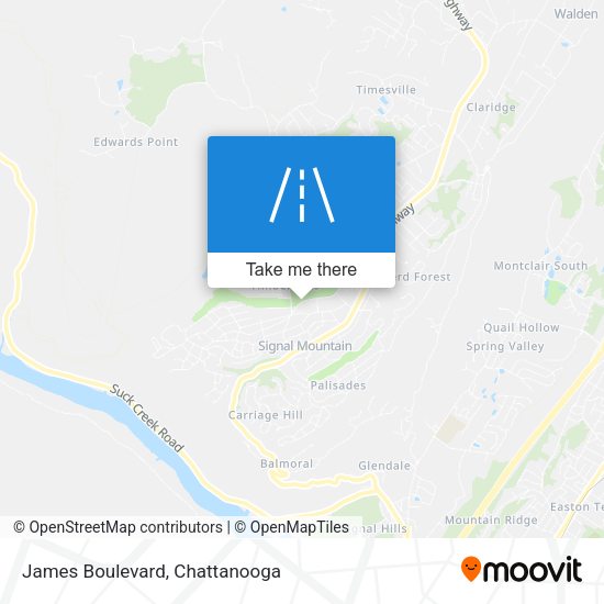 James Boulevard map