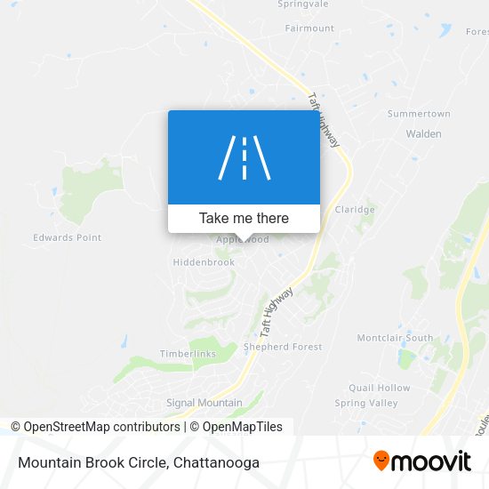 Mapa de Mountain Brook Circle