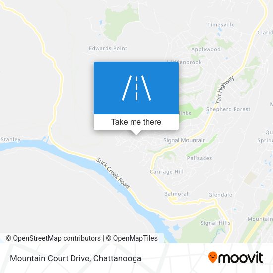 Mountain Court Drive map