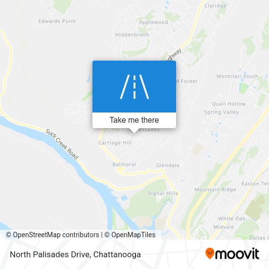 Mapa de North Palisades Drive