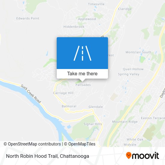 North Robin Hood Trail map