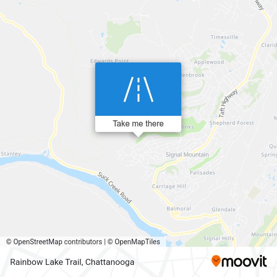 Rainbow Lake Trail map