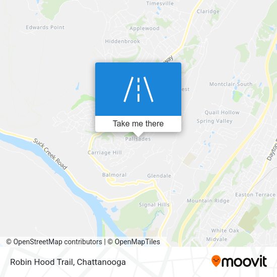 Robin Hood Trail map