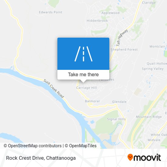 Rock Crest Drive map