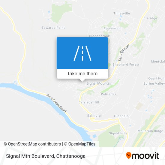 Signal Mtn Boulevard map