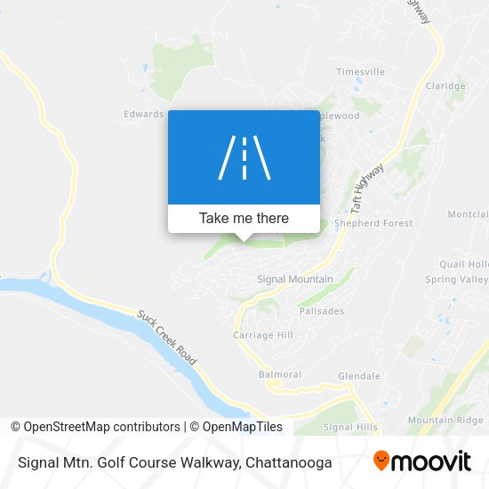 Signal Mtn. Golf Course Walkway map