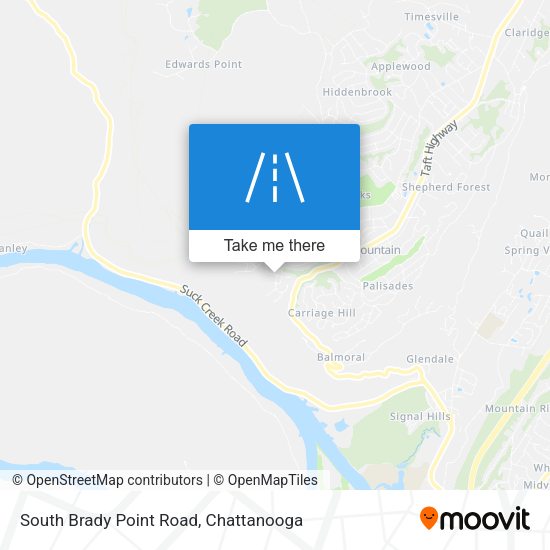 South Brady Point Road map