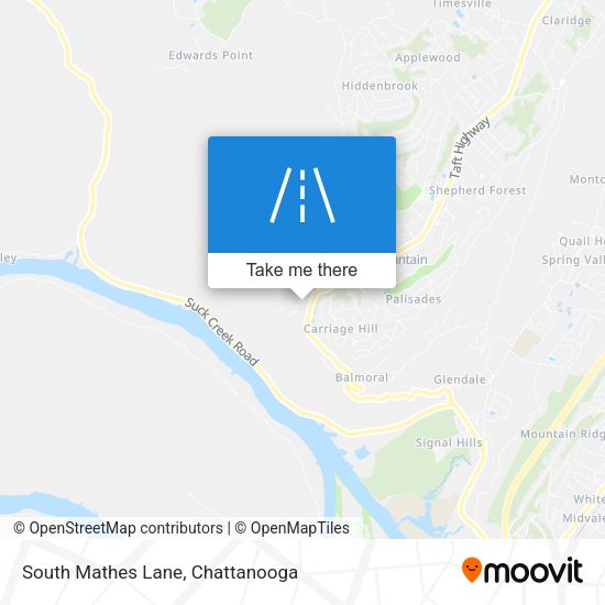 South Mathes Lane map