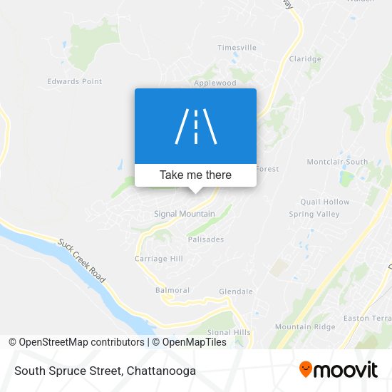Mapa de South Spruce Street