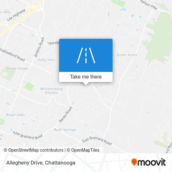 Mapa de Allegheny Drive