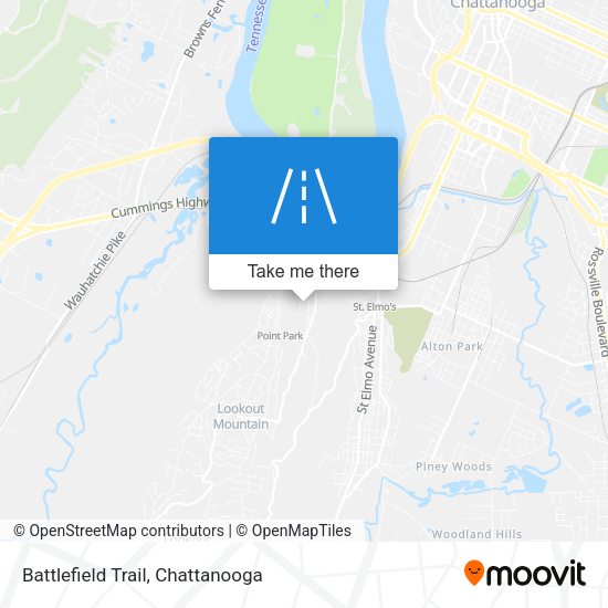 Mapa de Battlefield Trail