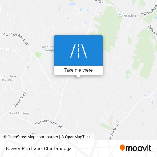 Mapa de Beaver Run Lane