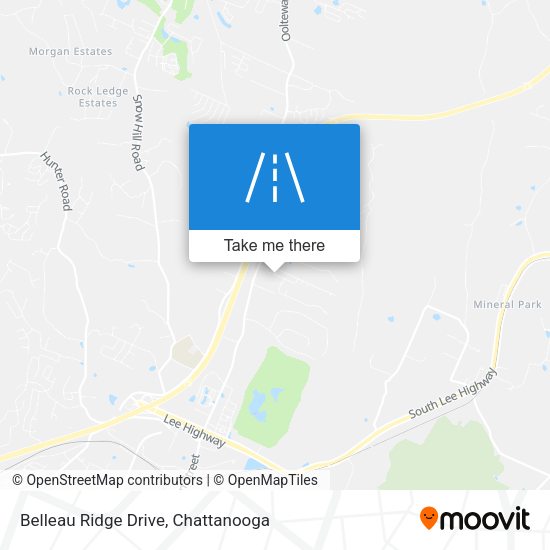 Belleau Ridge Drive map