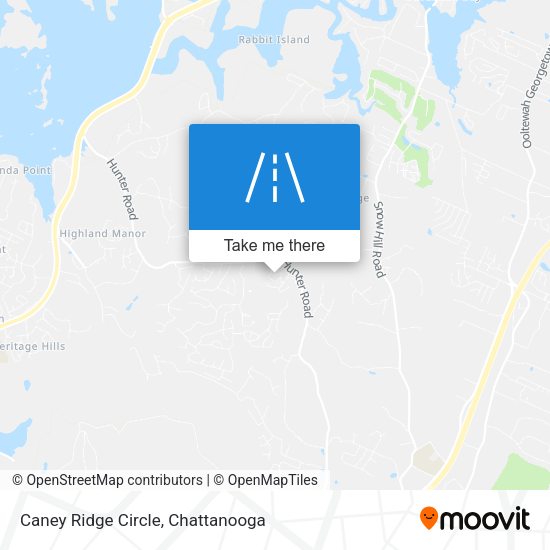 Caney Ridge Circle map