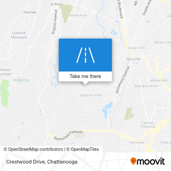 Crestwood Drive map