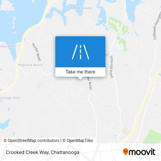 Crooked Creek Way map