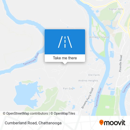 Cumberland Road map