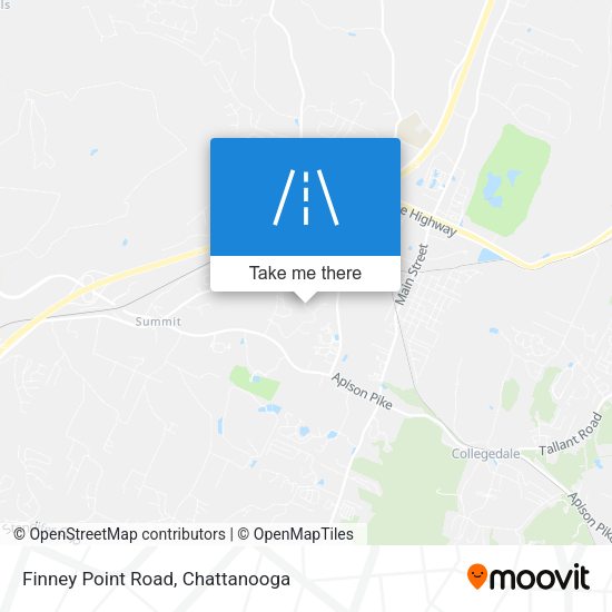 Finney Point Road map