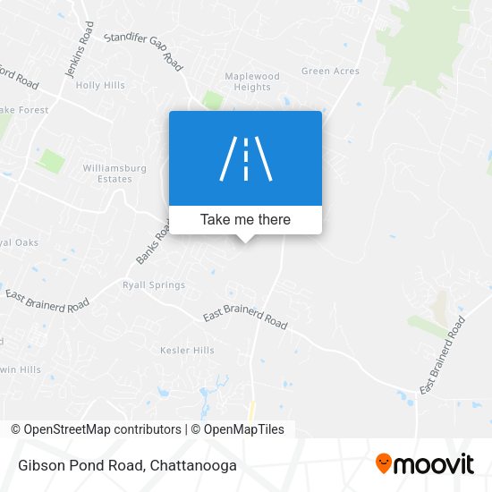 Gibson Pond Road map