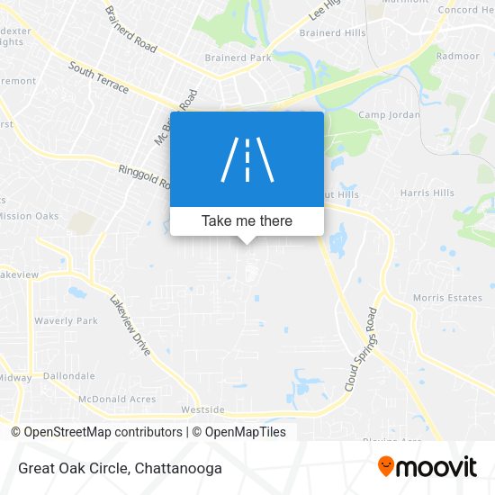 Great Oak Circle map