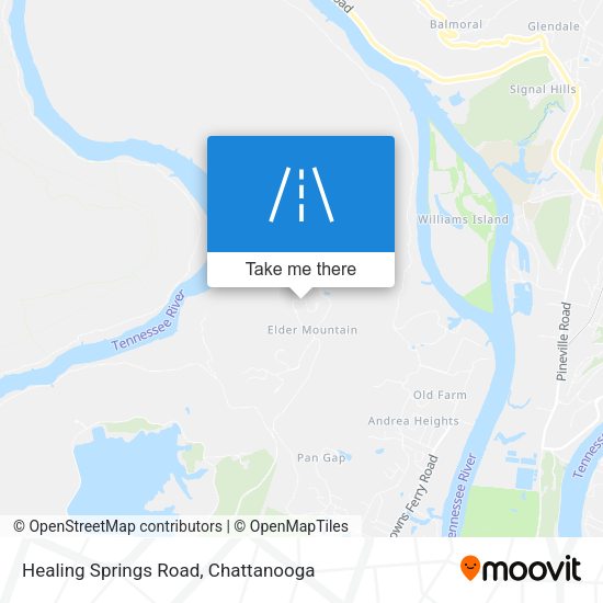 Healing Springs Road map